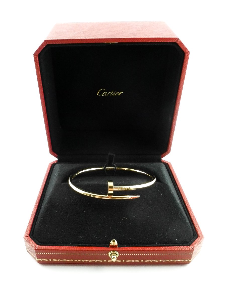 Cartier “juste Un Clou” Bracelet In 18k Rose Gold-photo-3
