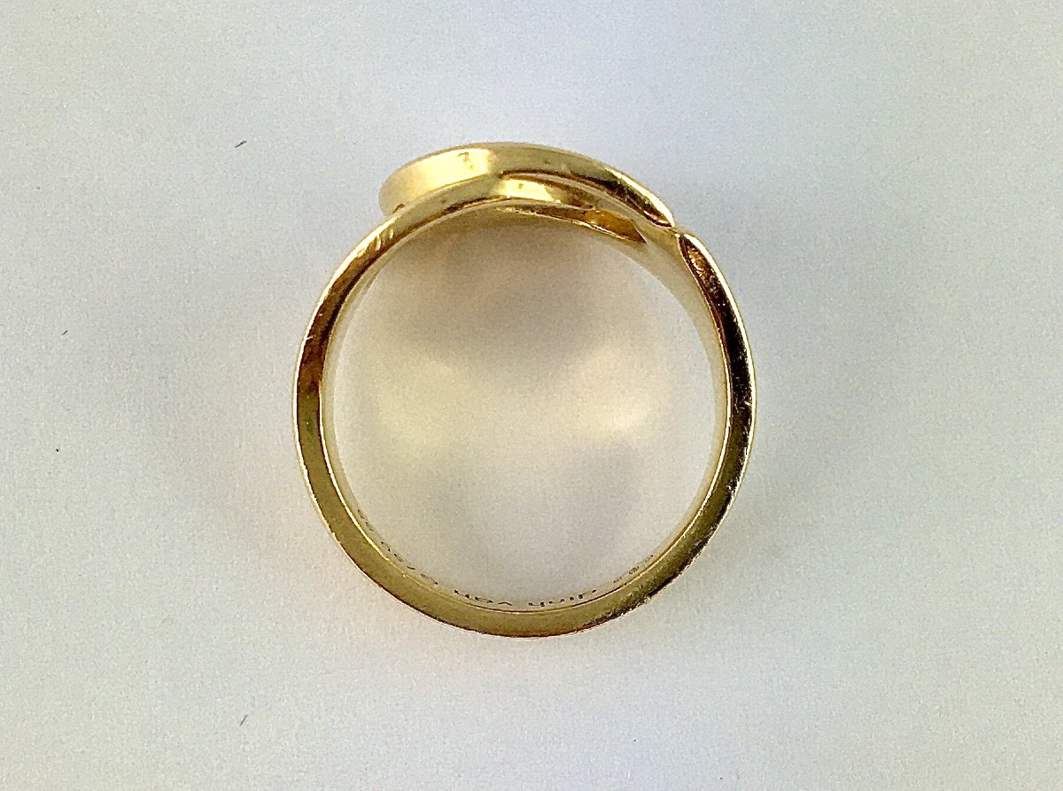 Dinh Van Large Handcuff Ring In Yellow Gold -photo-4