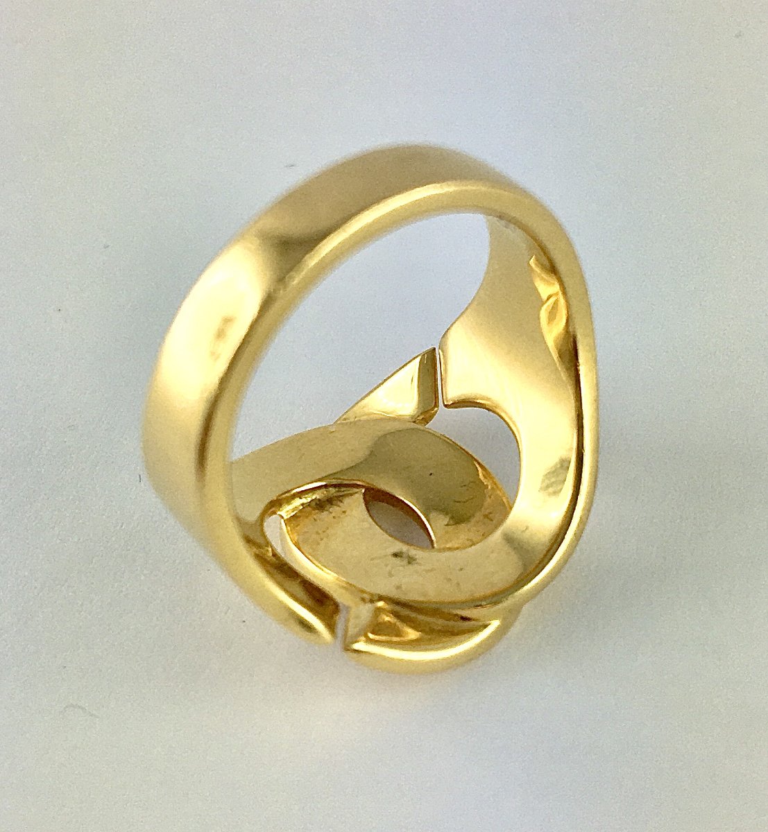 Dinh Van Large Handcuff Ring In Yellow Gold -photo-6