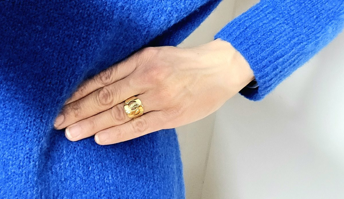 Dinh Van Large Handcuff Ring In Yellow Gold -photo-7