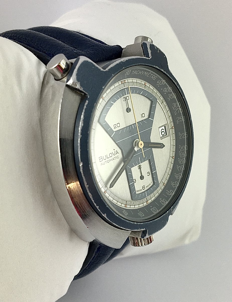 Bulova Parking Meter Bullhead Automatic Chronograph Micro Rotor Watch 1973 -photo-4