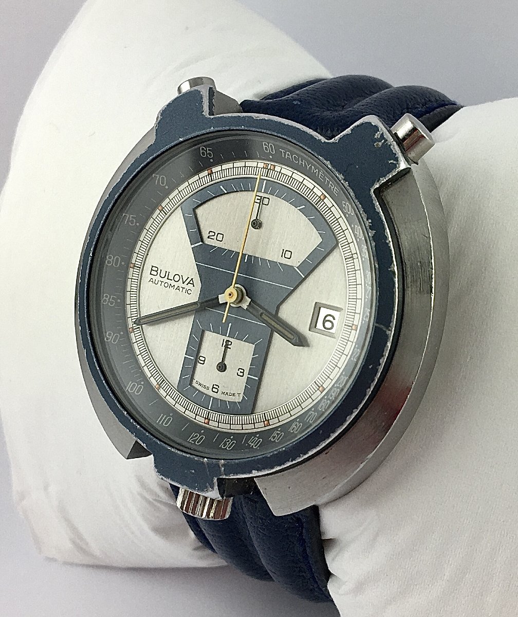 Bulova Parking Meter Bullhead Automatic Chronograph Micro Rotor Watch 1973 -photo-1