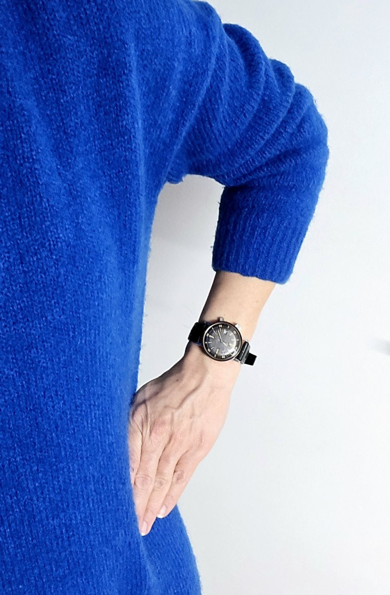 Lip Nautic Ski Electronic Date Watch 1970 Steel On Tropic Bracelet New Old Stock-photo-7