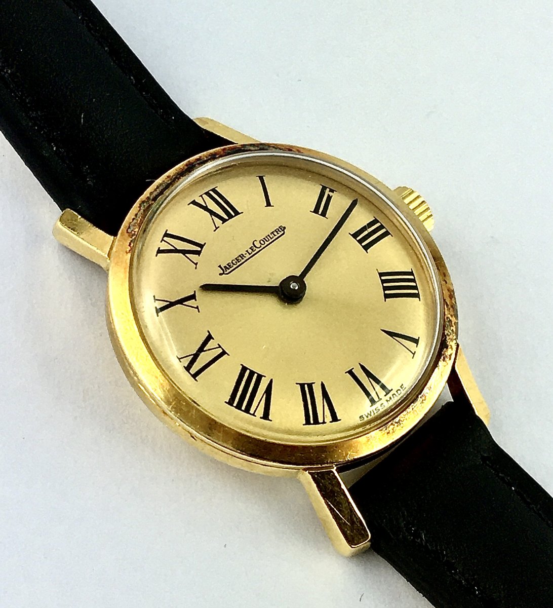 Montre Jaeger LeCoultre De Dame, Or Rose, Mécanique, Années 50-photo-3