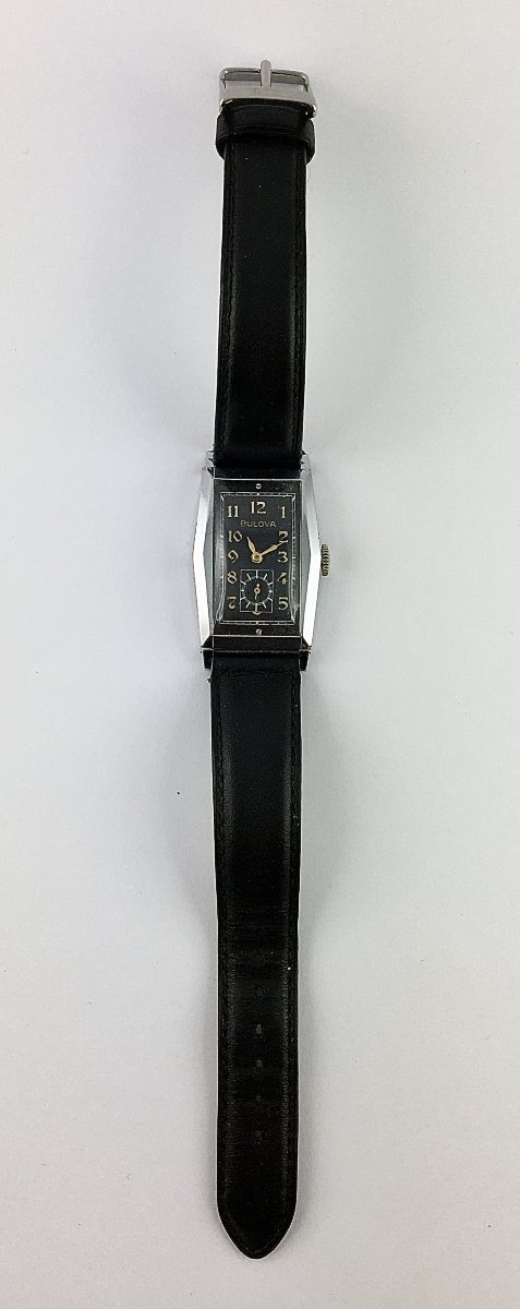 Montre Bulova Art Déco Années 40 Acier Mécanique Manuelle-photo-4