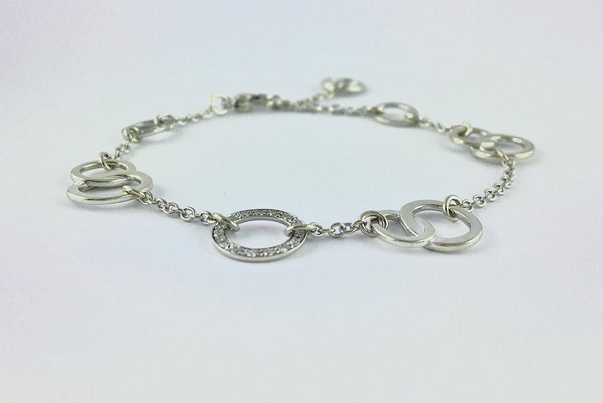 Pomellato “brera” Bracelet With Diamonds On White Gold-photo-1