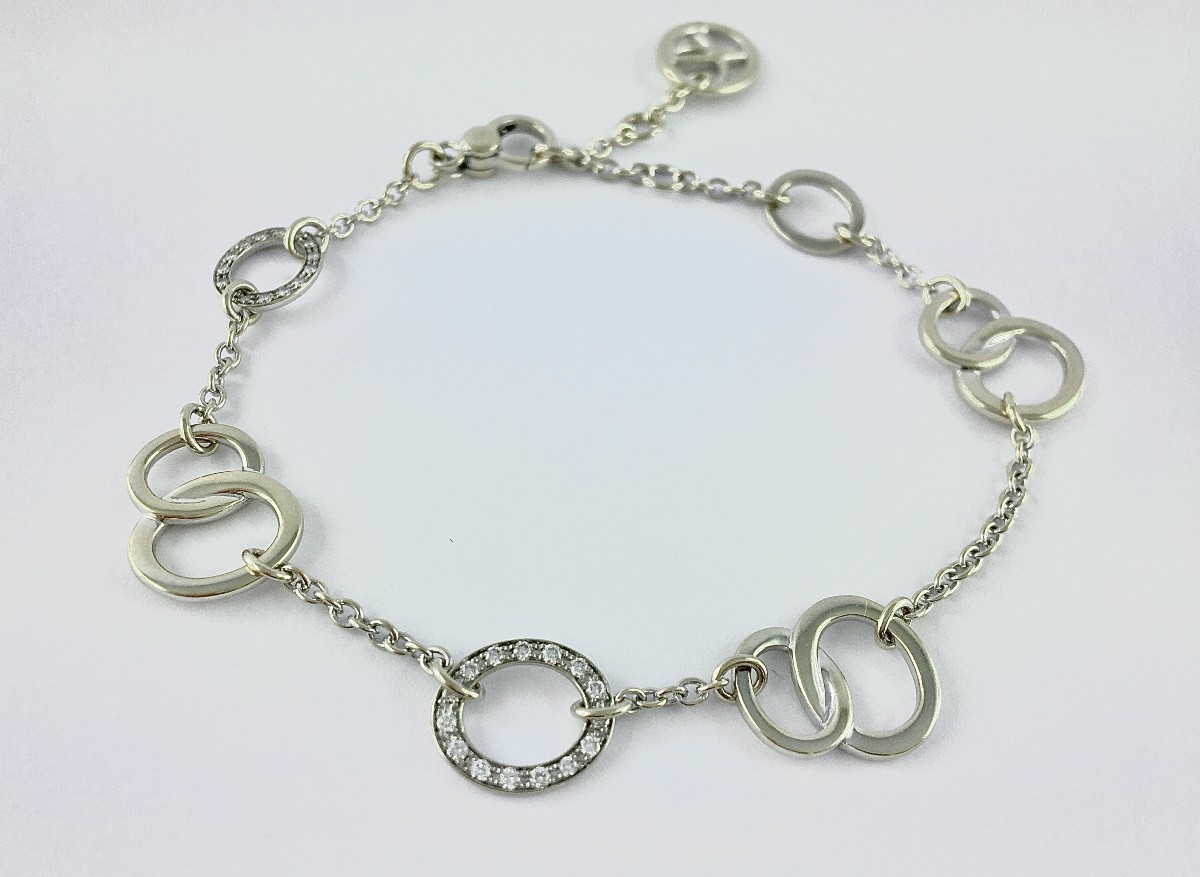 Pomellato “brera” Bracelet With Diamonds On White Gold