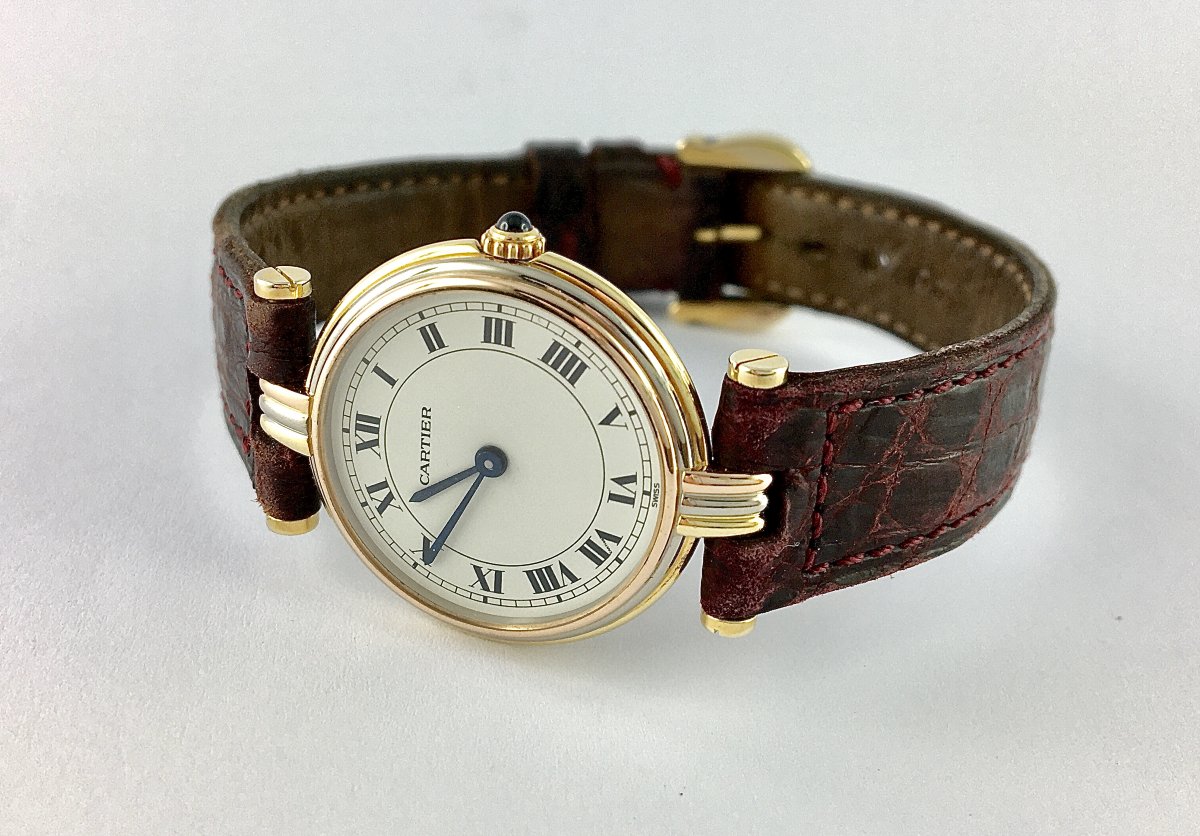 Cartier Vendôme 3 Ors Year 2015 Quartz Full Set Watch With Case And Papers-photo-4