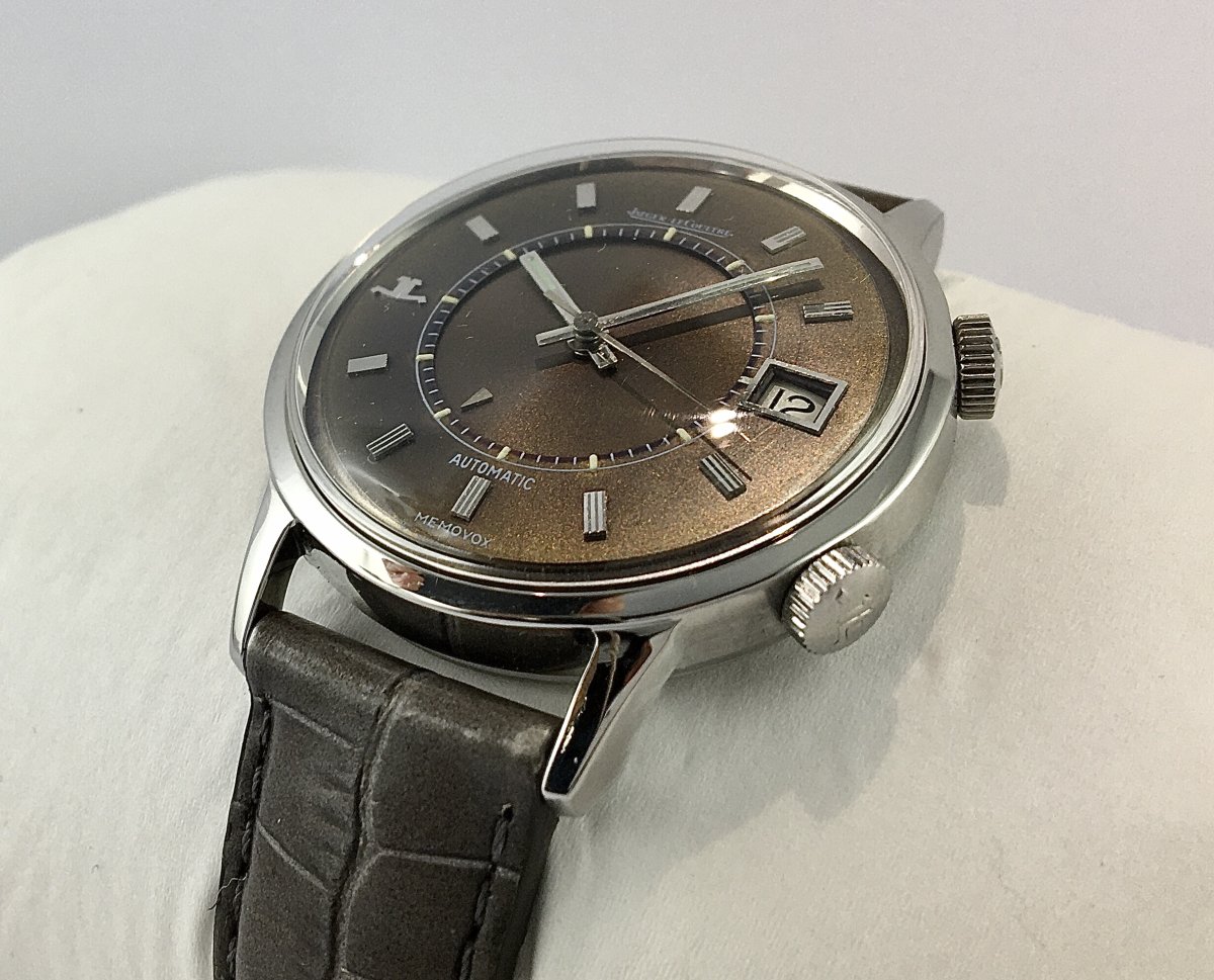 Watch Jaeger Lecoultre Mémovox Speedbeat E875 Automatic 70's Steel On Leather (ring)-photo-4