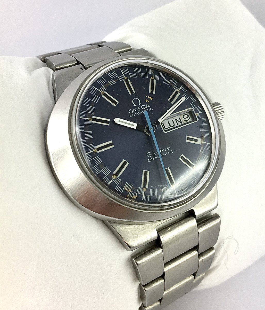 Omega Genève Dynamic Day And Date Automatic Watch 70's Steel-photo-3