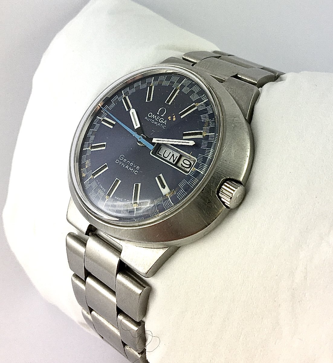 Omega Genève Dynamic Day And Date Automatic Watch 70's Steel-photo-4