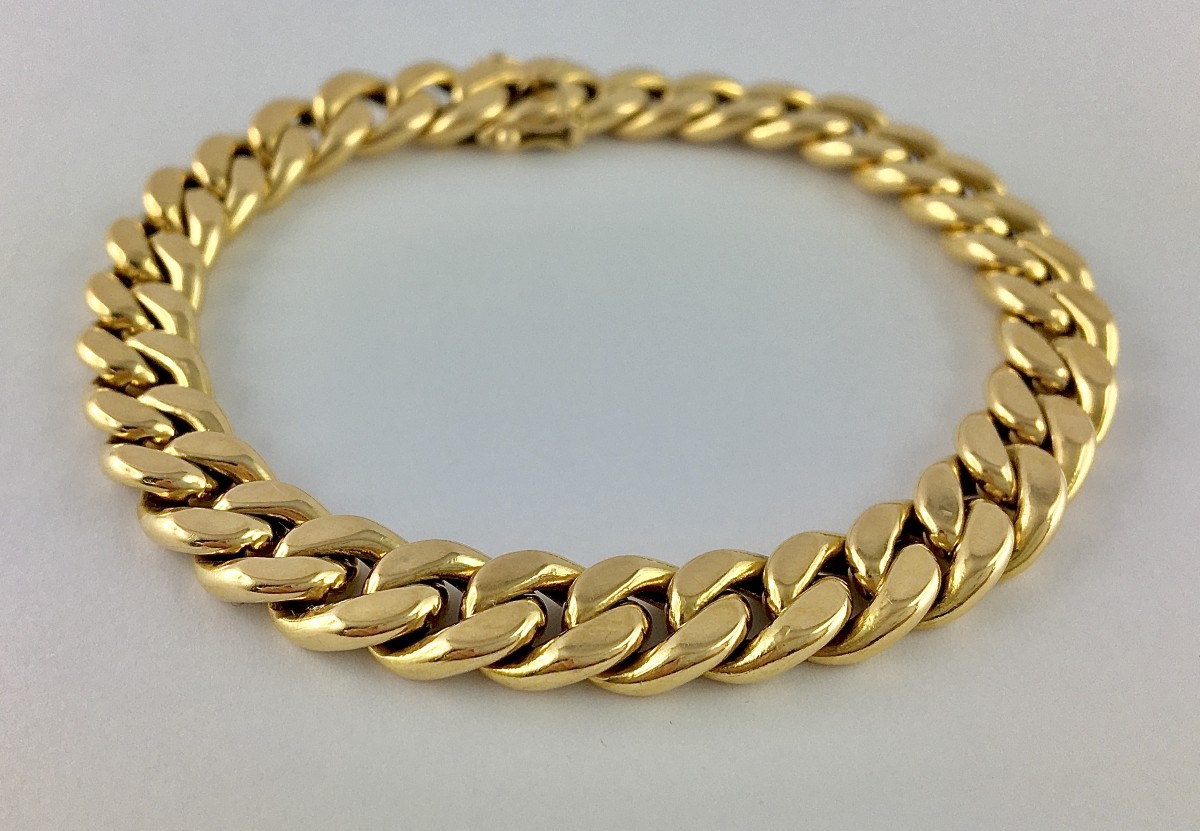 Bracelet Maille Gourmette Rose Gold