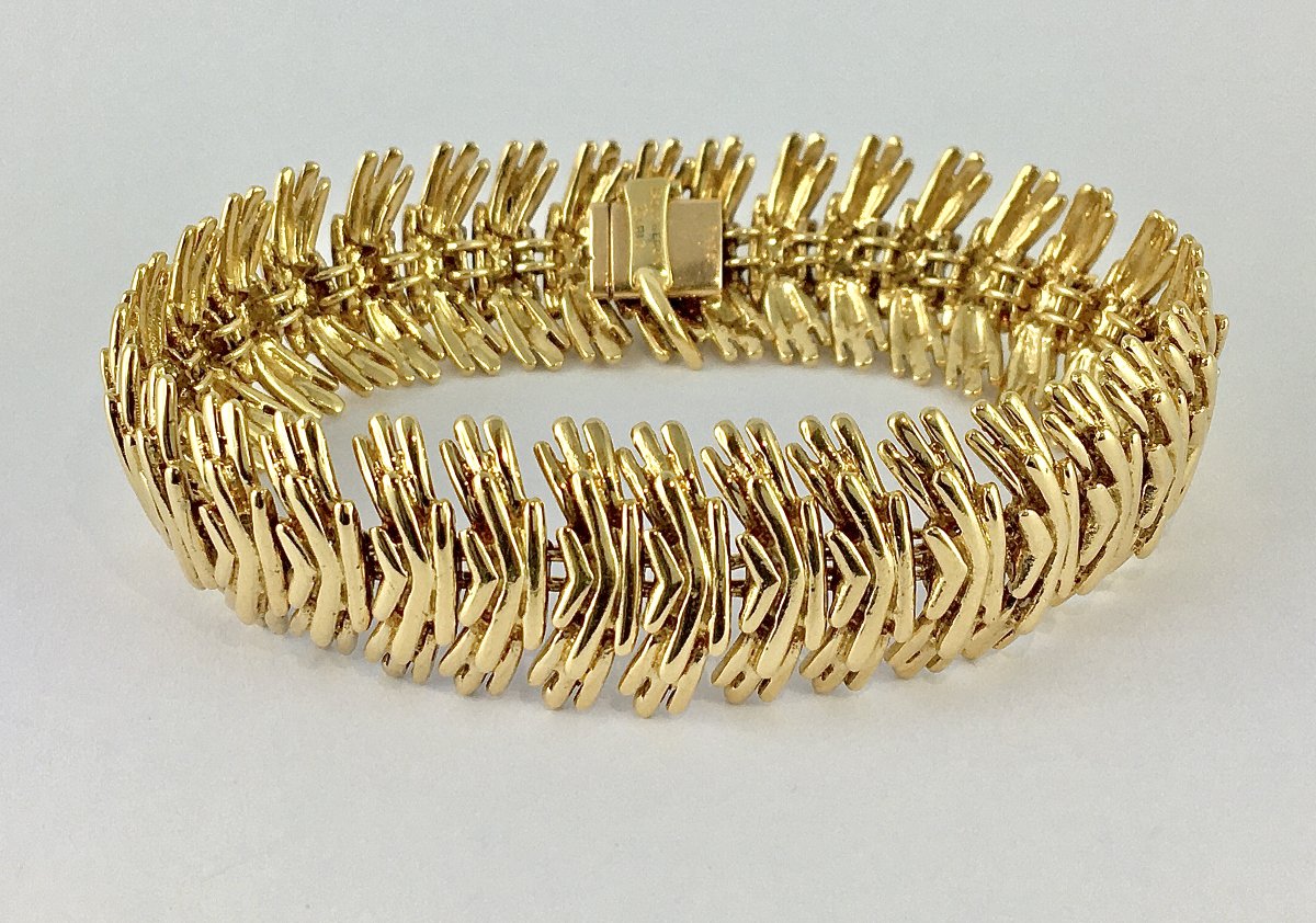 Bracelet Boucheron Années 50 Fils Or Jaune -photo-2