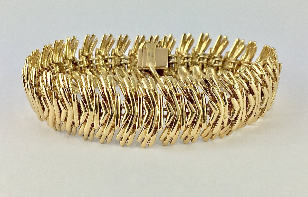 Bracelet Boucheron Années 50 Fils Or Jaune -photo-3