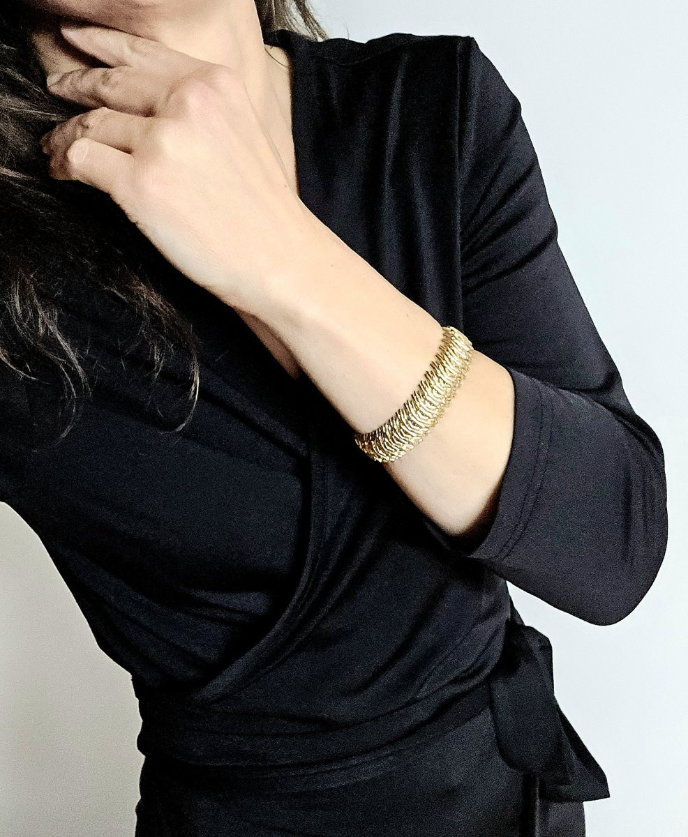 Bracelet Boucheron Années 50 Fils Or Jaune -photo-7