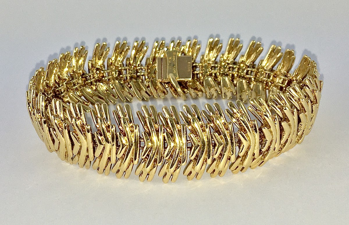 Bracelet Boucheron Années 50 Fils Or Jaune 