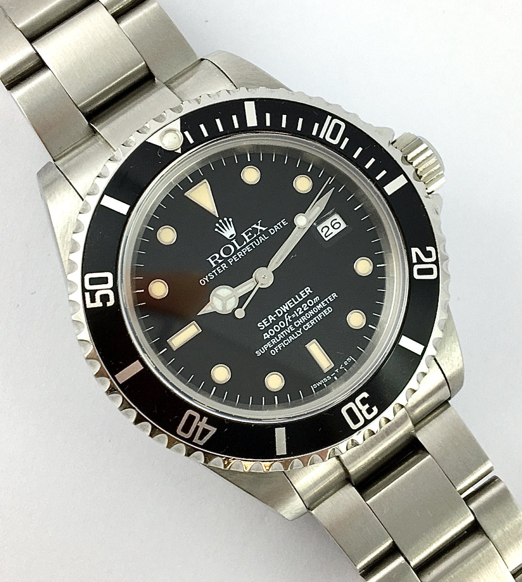Rolex Seadweller 16600 Steel Automatic Watch 1993 Full Set & Decompression Tables-photo-2