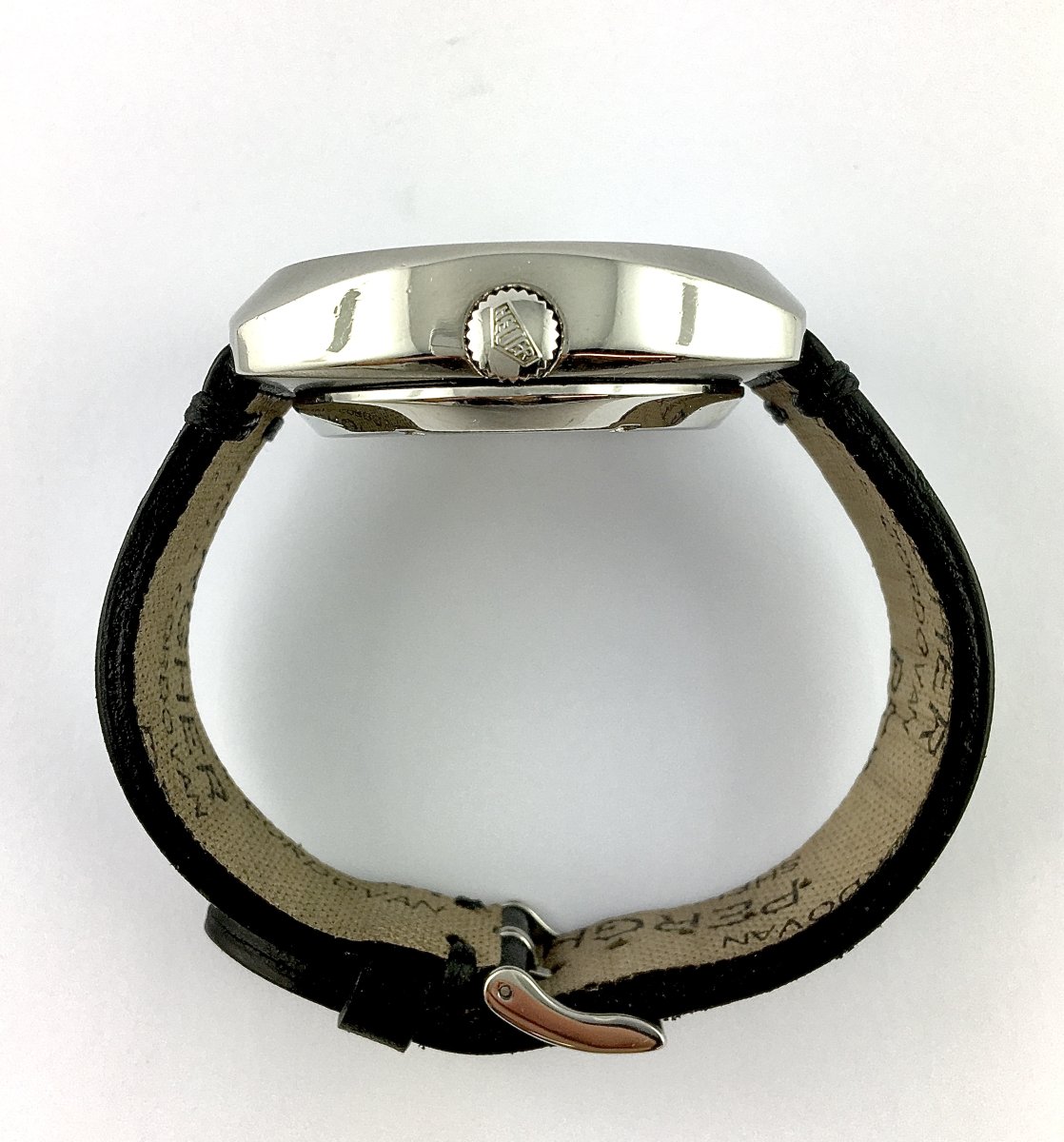 Heuer Montreal Automatic Steel Chronograph Watch - Caliber 12 - 1970s-photo-3