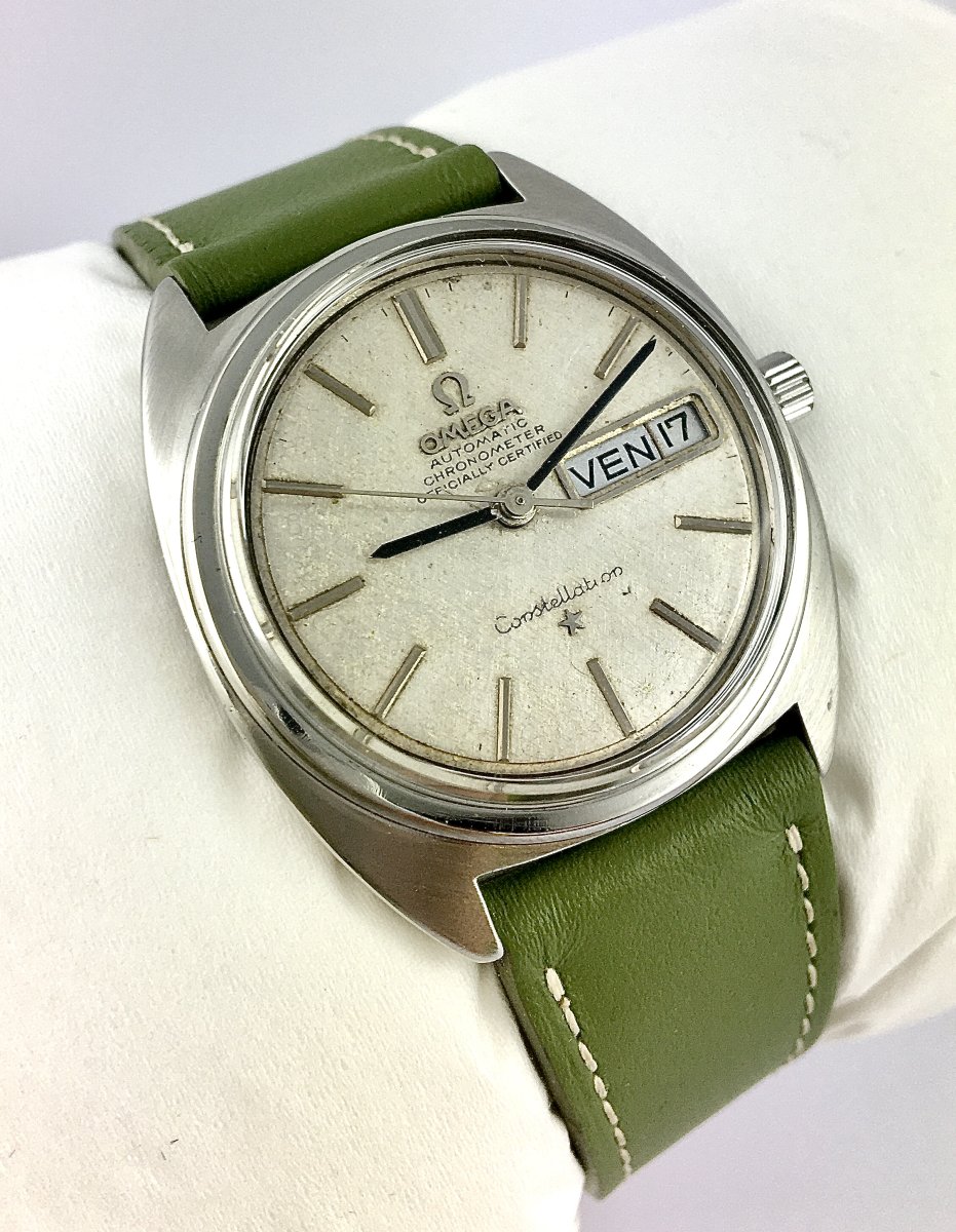 Omega Constellation Automatic Chronometer Day & Date Steel, Caliber 751, 1970s-photo-3