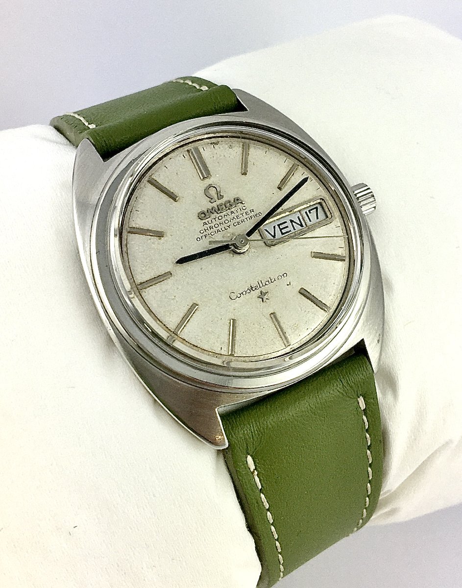 Omega Constellation Automatic Chronometer Day & Date Steel, Caliber 751, 1970s-photo-4