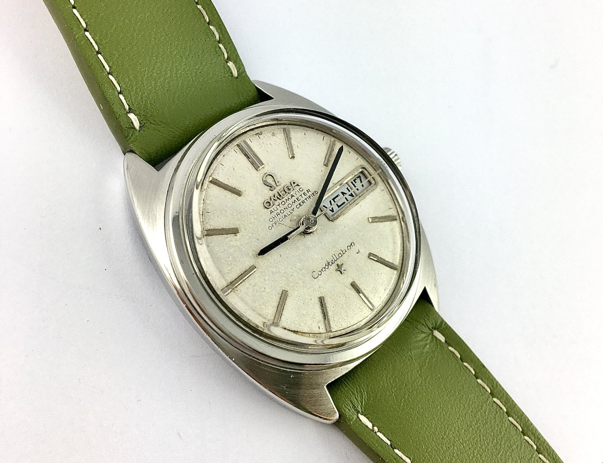 Omega Constellation Automatic Chronometer Day & Date Steel, Caliber 751, 1970s-photo-5