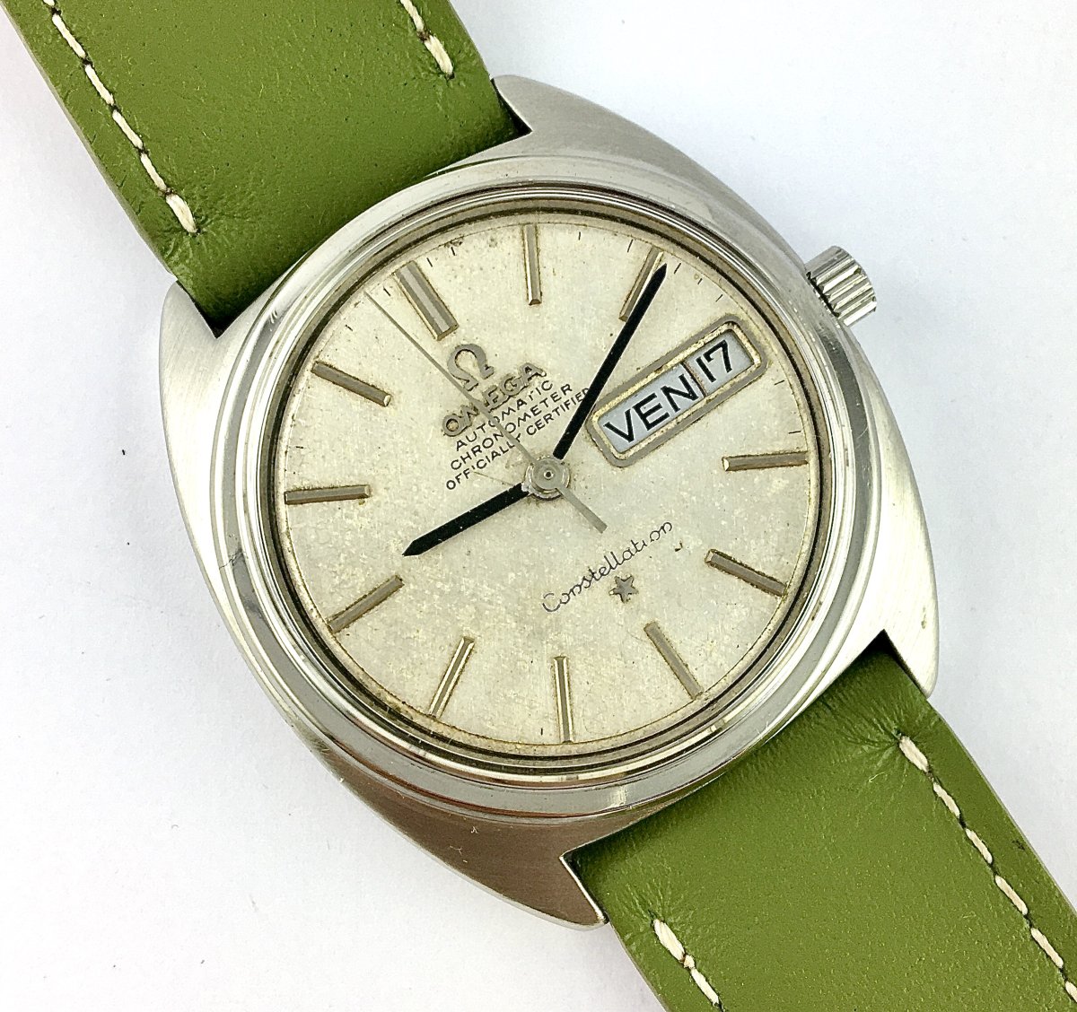 Omega Constellation Automatic Chronometer Day & Date Steel, Caliber 751, 1970s
