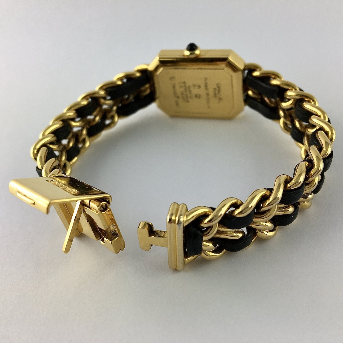 Chanel Première Watch - First Generation 1987 - 20 Microns Gold Plated - Black Dial - Quartz-photo-5