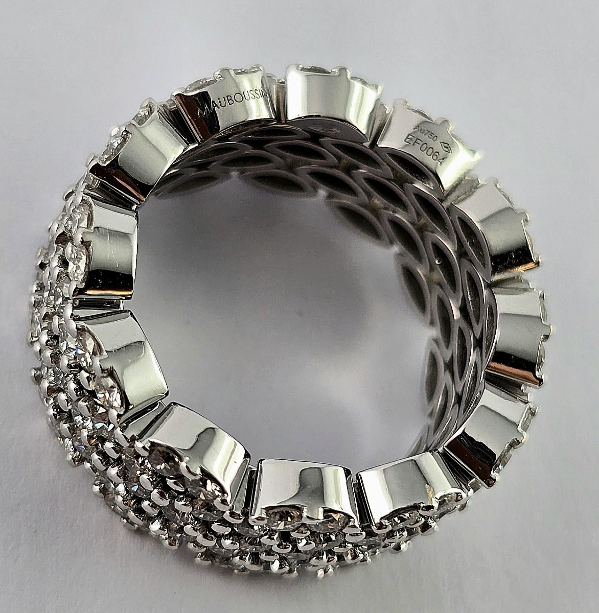 Mauboussin Je Le Veux Ring, Diamonds On White Gold-photo-4