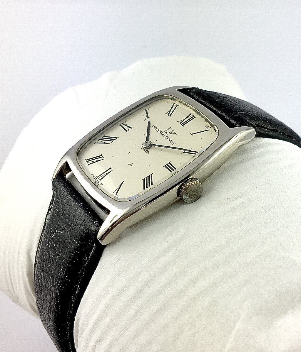 Montre Universal Genève Mécanique en Acier – Années 1970 – Calibre 42-photo-2