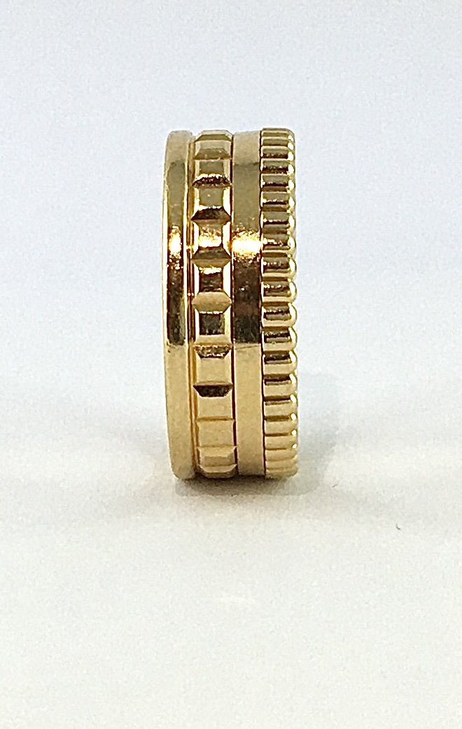 Boucheron "quatre" Ring In Solid Yellow Gold, Wedding Band Style-photo-4
