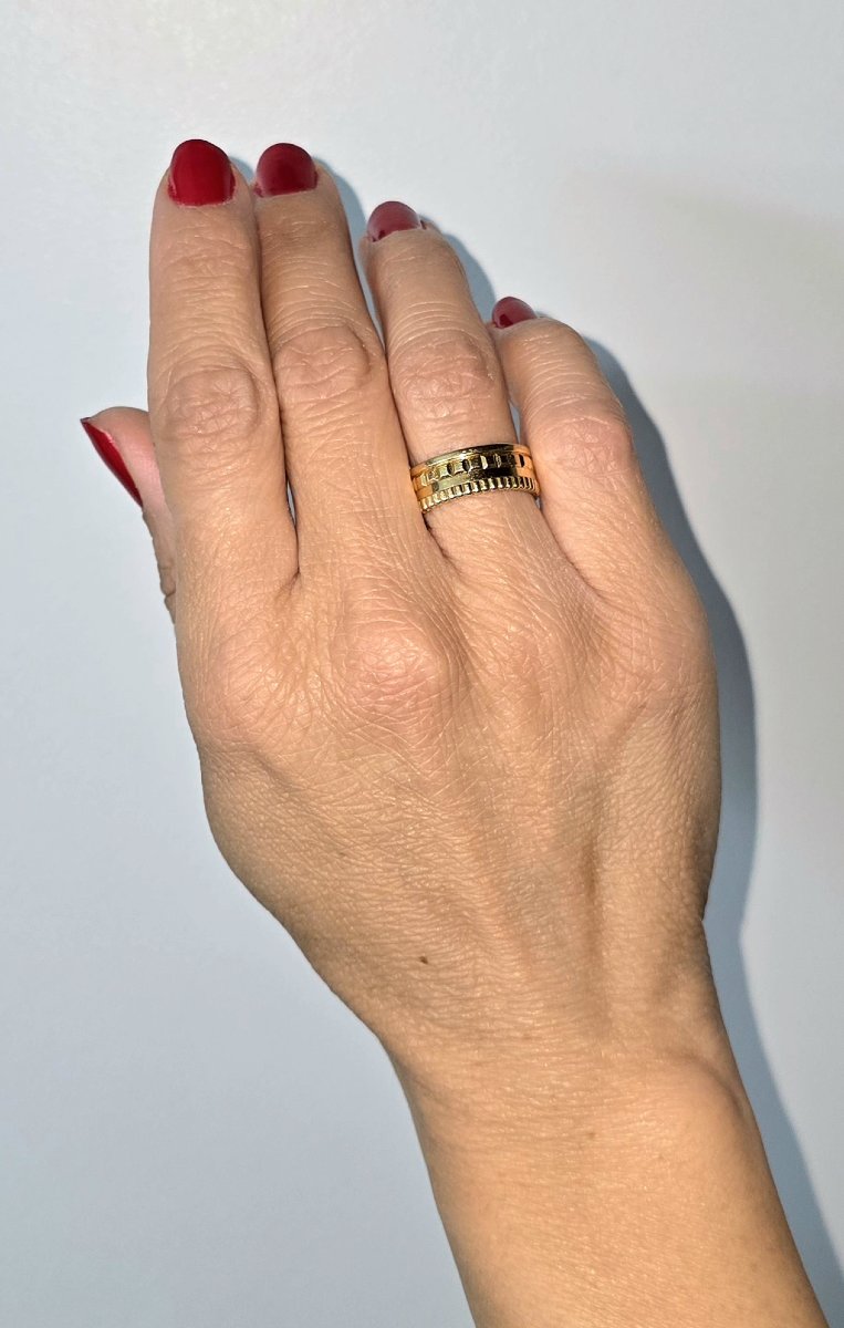 Boucheron "quatre" Ring In Solid Yellow Gold, Wedding Band Style-photo-7