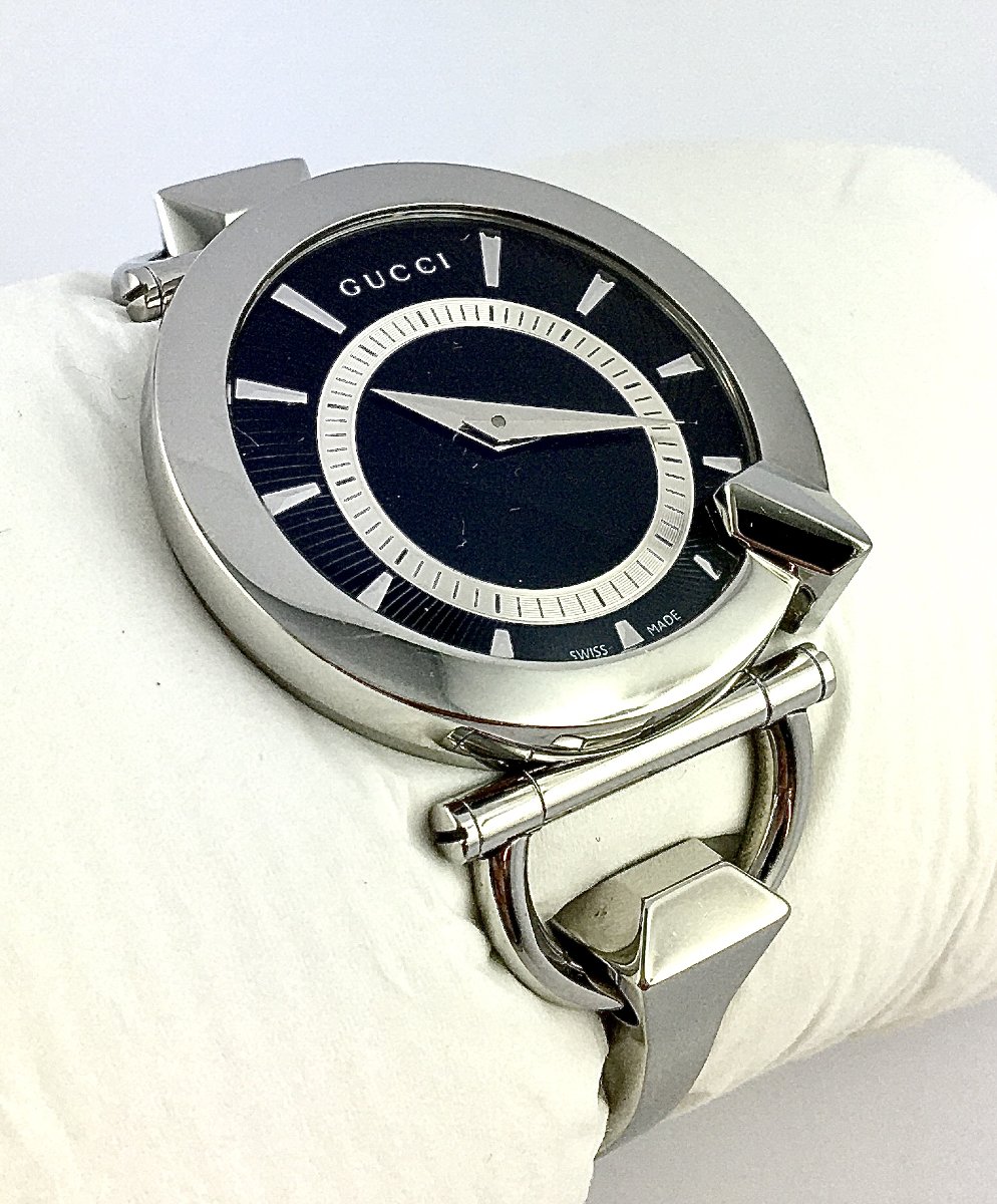 Montre Bijou Gucci Chiodo en Acier, Quartz, Thème Équestre, Circa 2000-photo-3