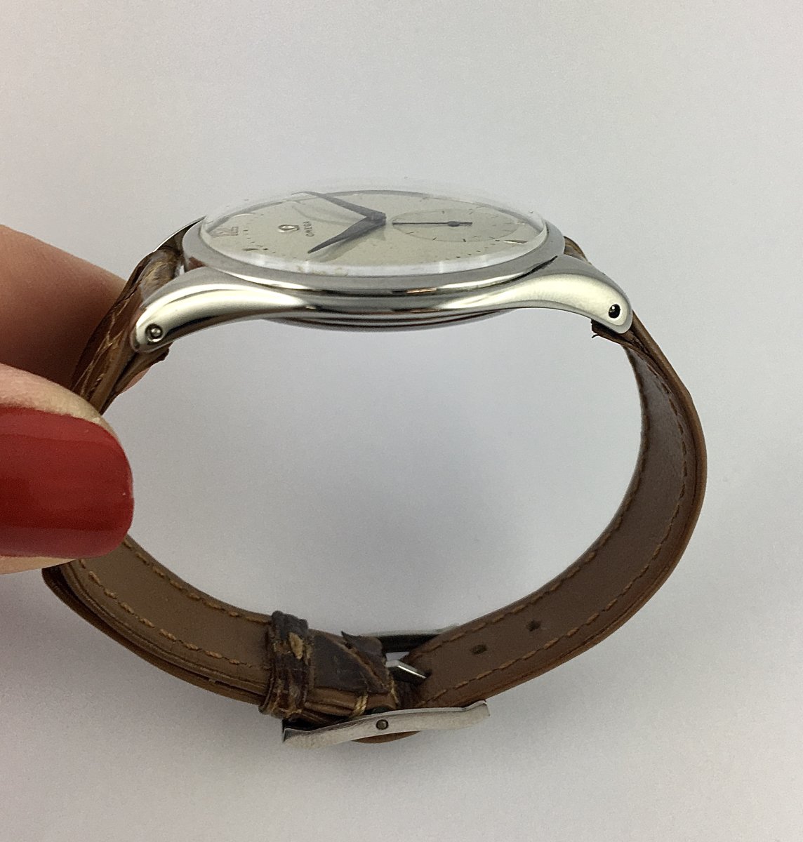 Large Omega From The 1950s – Stainless Steel – Mechanical Caliber 266 -photo-5