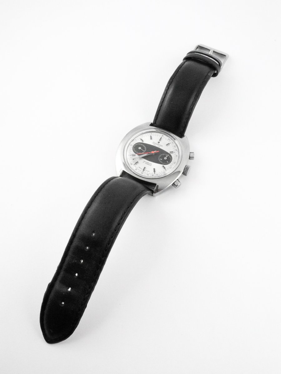Silvana Rc 72 Watch – "racing" Mechanical Chronograph – Valjoux 7733 – Circa 1970-photo-3