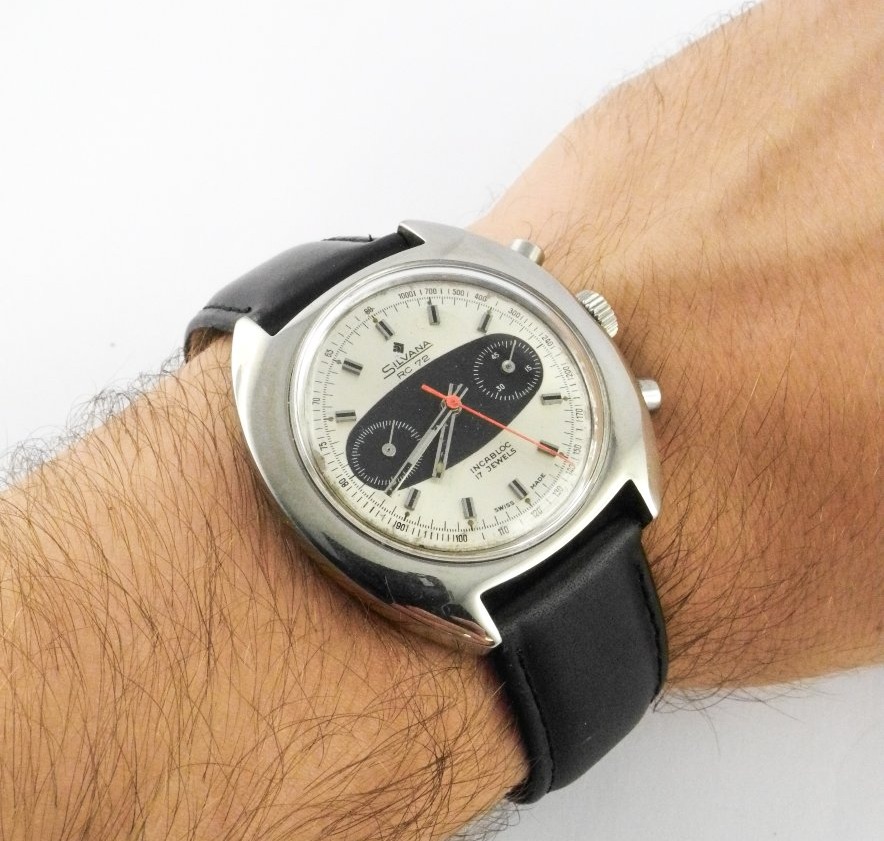 Silvana Rc 72 Watch – "racing" Mechanical Chronograph – Valjoux 7733 – Circa 1970
