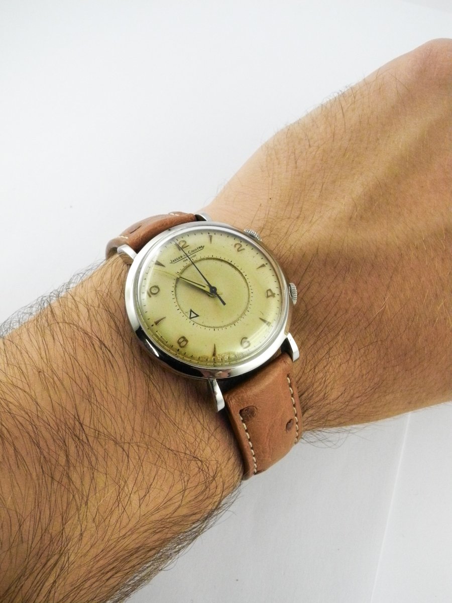 Jaeger-LeCoultre Memovox – Montre-réveil Mécanique en Acier – Circa 1950-photo-7