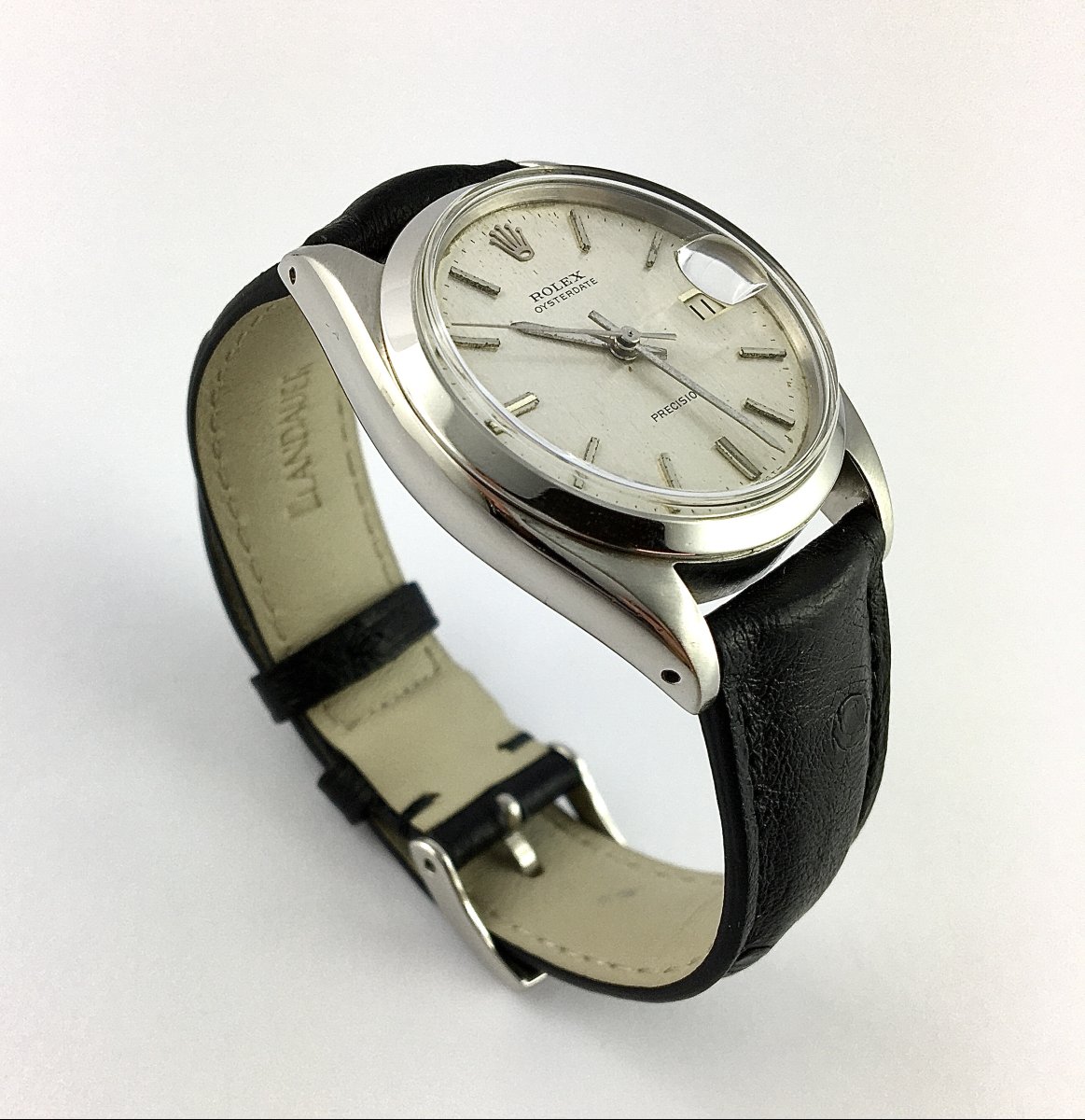 Montre Rolex Oysterdate Precision Mécanique Manuelle – Acier sur Cuir – 1967-photo-1