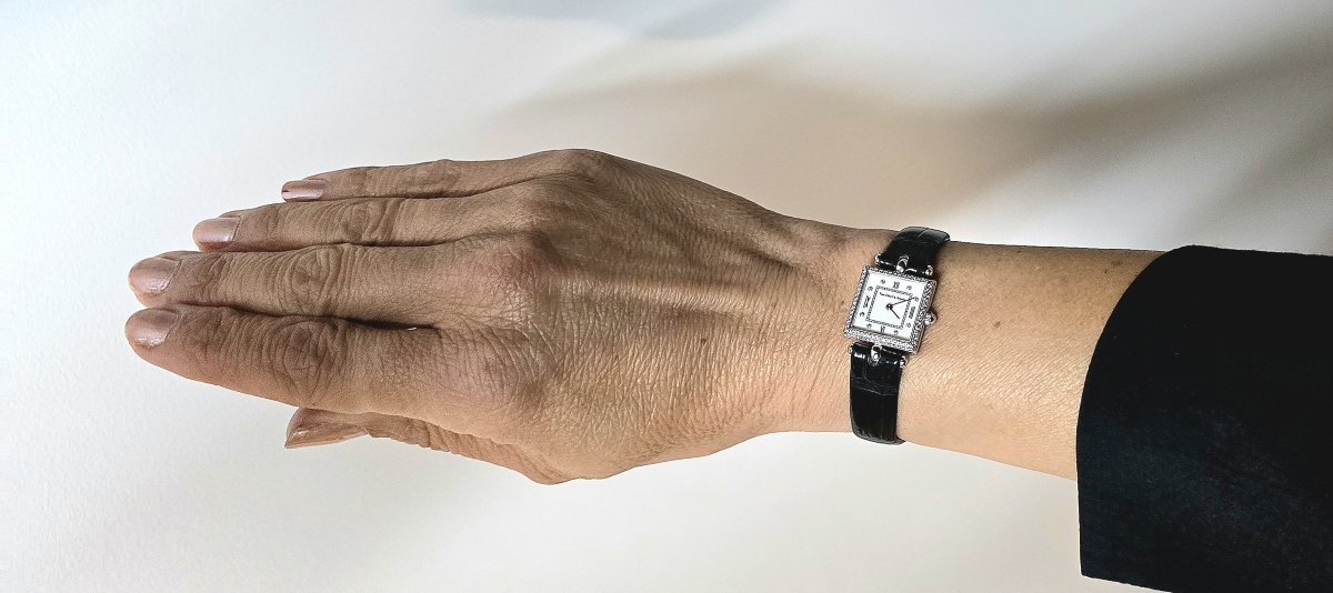 Montre-bijou VAN CLEEF & ARPELS – Lady Arpels – Or Blanc et Diamants – 2016 - Quartz-photo-6