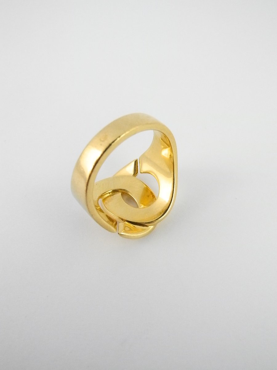 Dinh Van Large Handcuff Ring In Yellow Gold -photo-5