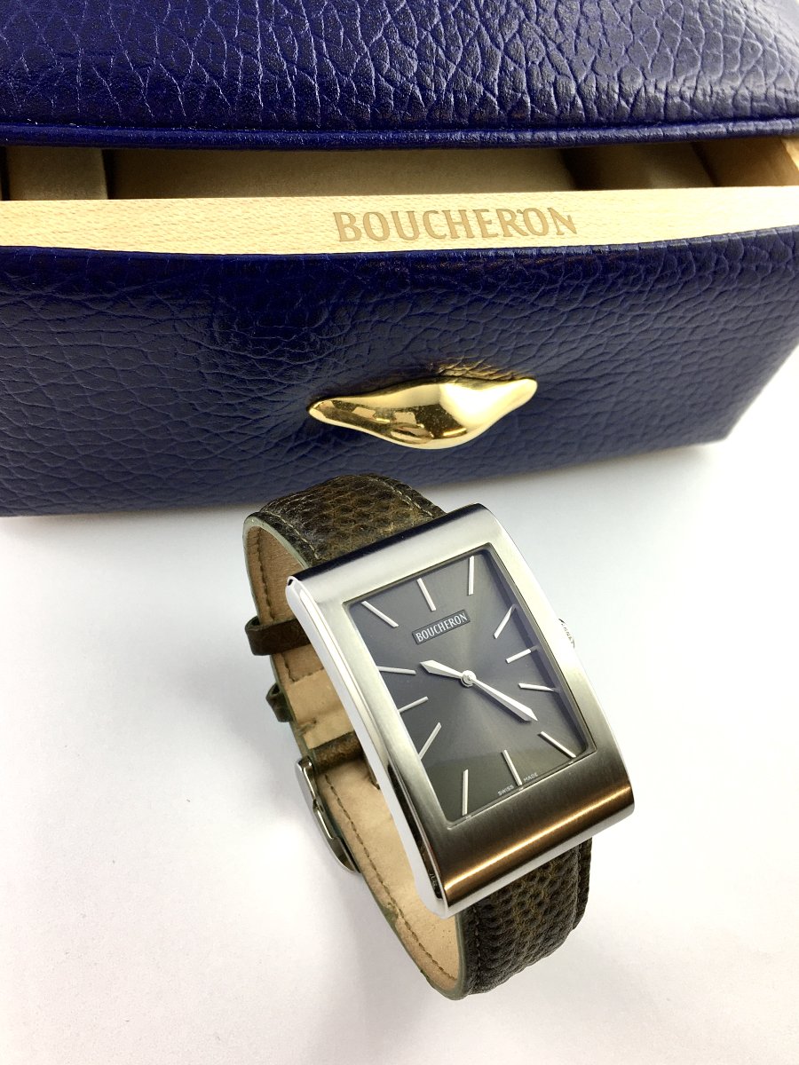 Montre Boucheron Reflet Icare Homme – Acier Brossé – Cadran Irisé Anthracite – Quartz – 2019-photo-3