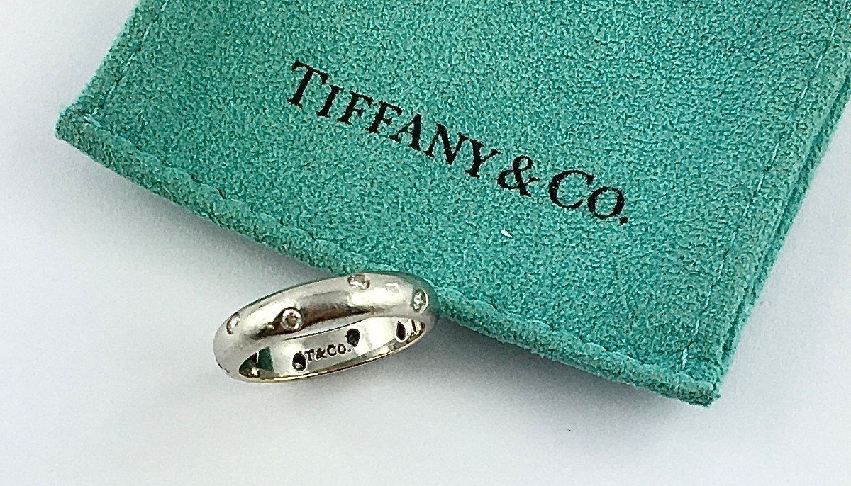 Alliance Ring Star Ring Tiffany & Co Platinum And Diamonds