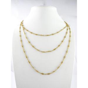 Sautoir Ancien en Or Jaune 18K