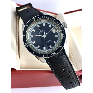 Montre Omega Seamaster Big Crown de plongée automatique acier sur Tropic, années 1970