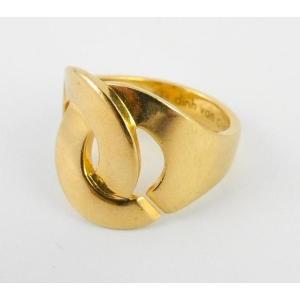 Dinh Van Large Handcuff Ring In Yellow Gold