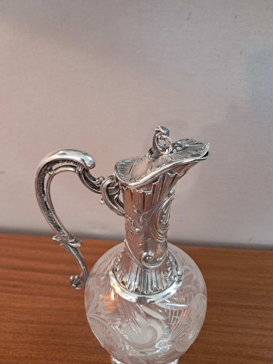 Baccarat 20th Century Solid Silver Ewer -photo-2