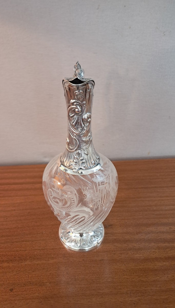 Baccarat 20th Century Solid Silver Ewer -photo-4