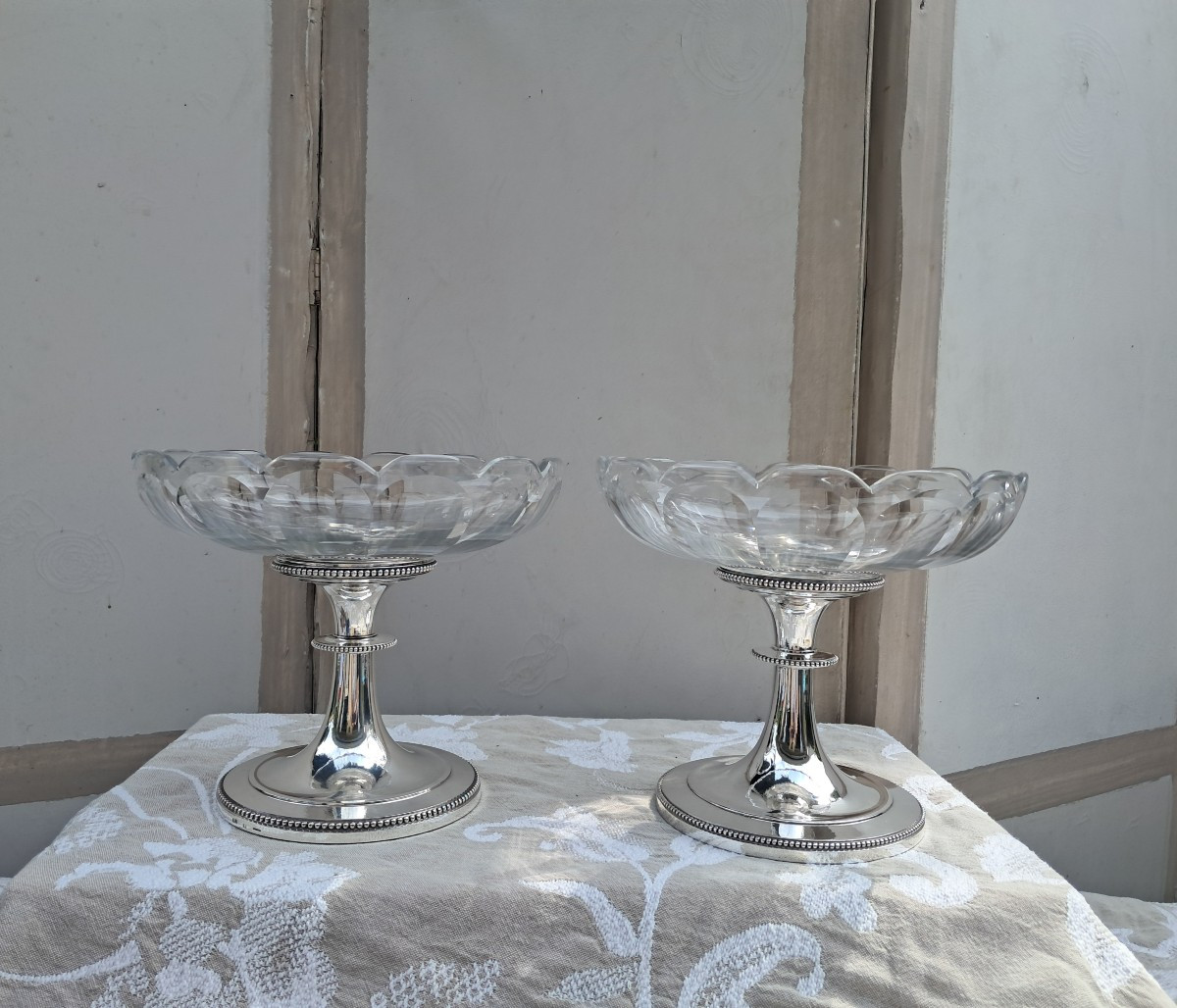 Paire de coupes Christofle XIXEME -photo-1