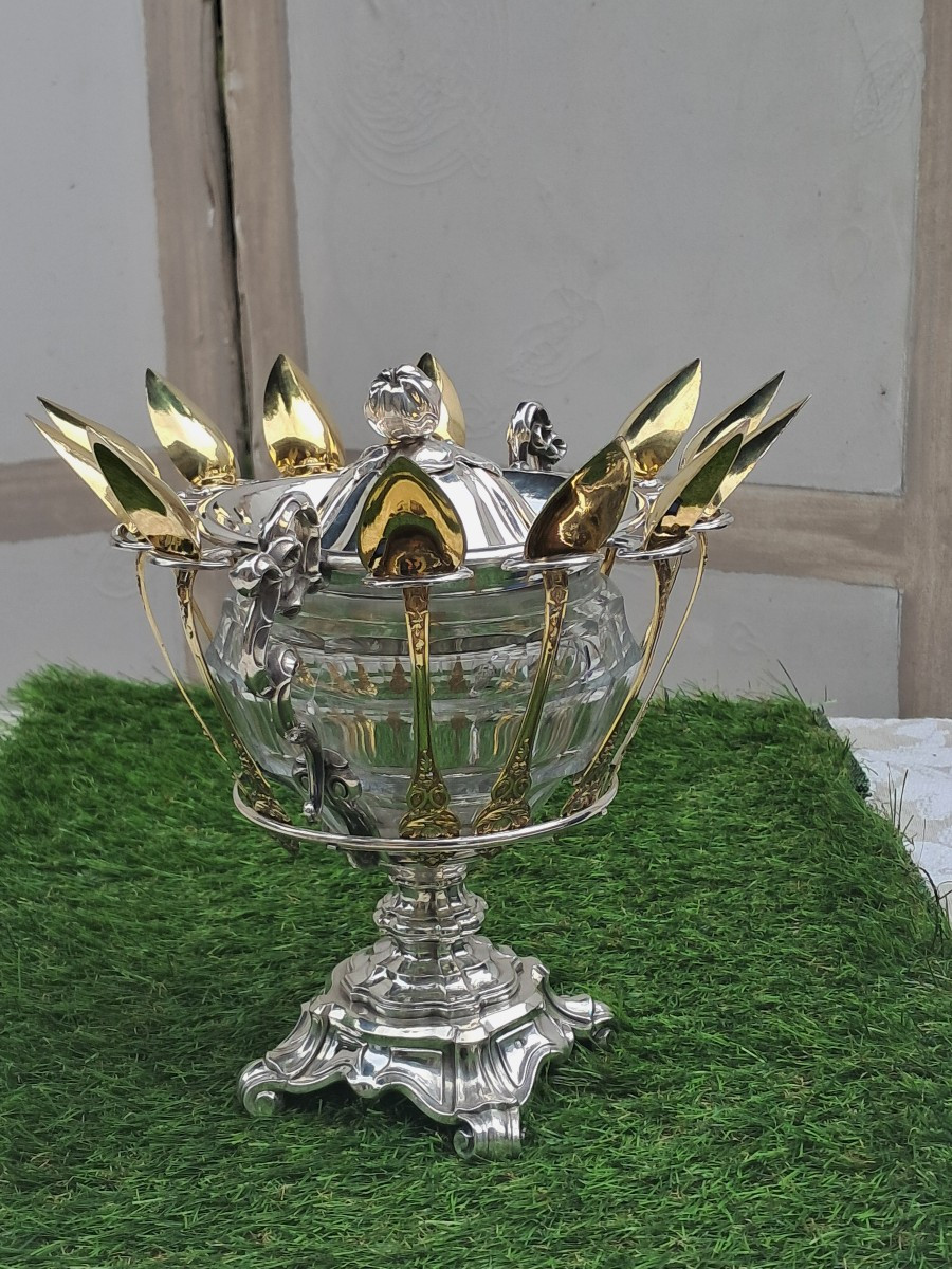 Silver Candy Dish For Jam-photo-2