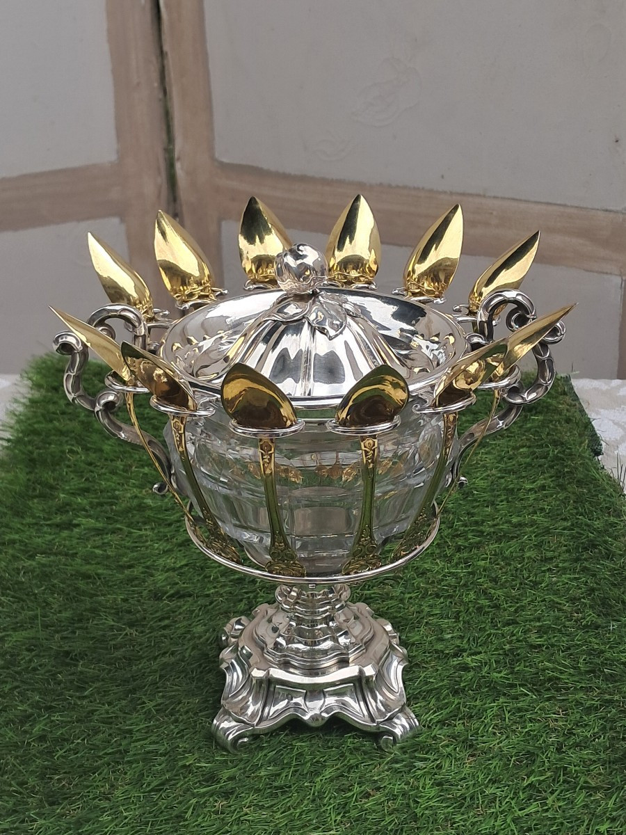 Silver Candy Dish For Jam-photo-3