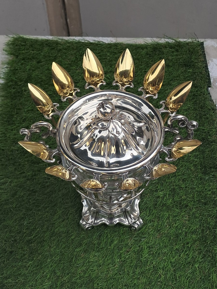 Silver Candy Dish For Jam